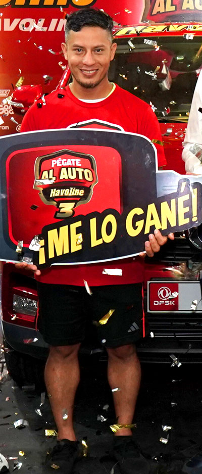 David Cruz Ganador del Reto 3 Havoline